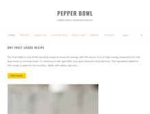 Tablet Screenshot of pepperbowl.com